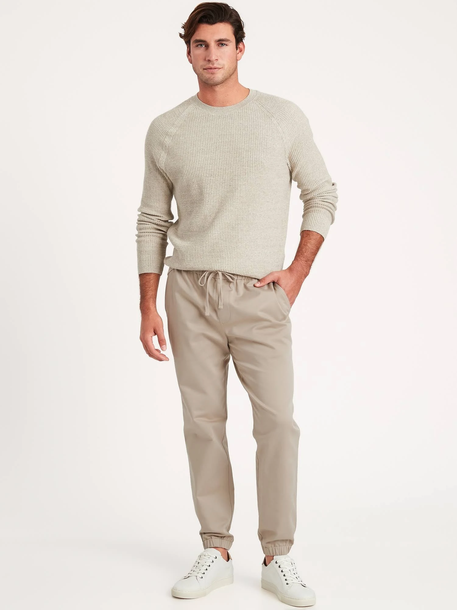 Banana Republic Men's Organic Traveler Jogger Beige Size XL