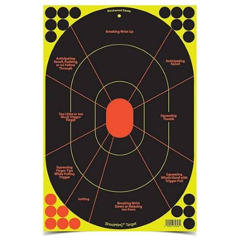 Shoot-N-C Handgun Trainer - Birchwood Casey Packs - 100 Count