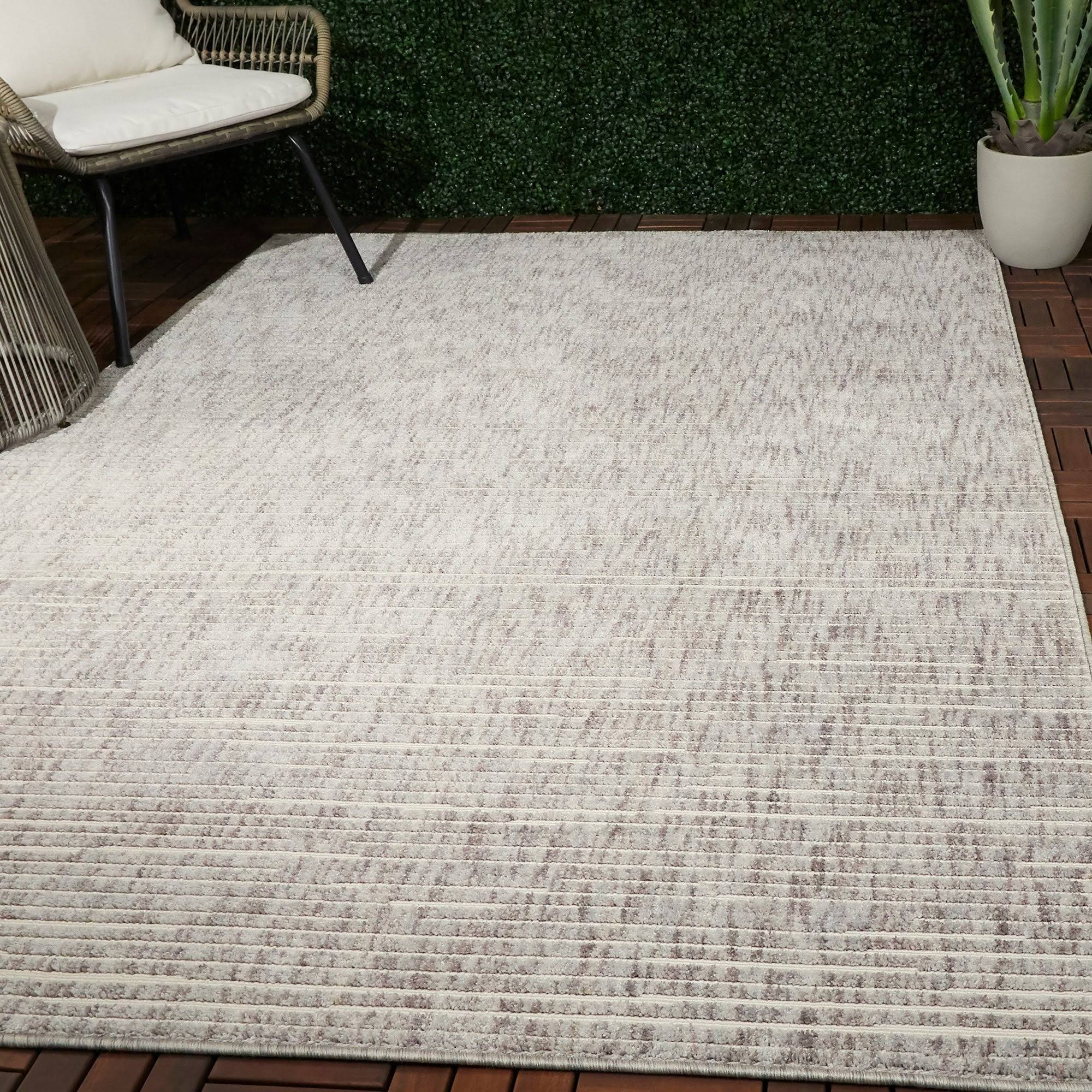 BALTA Lynne Grey 5 ft. x 7 ft. Flatweave Area Rug