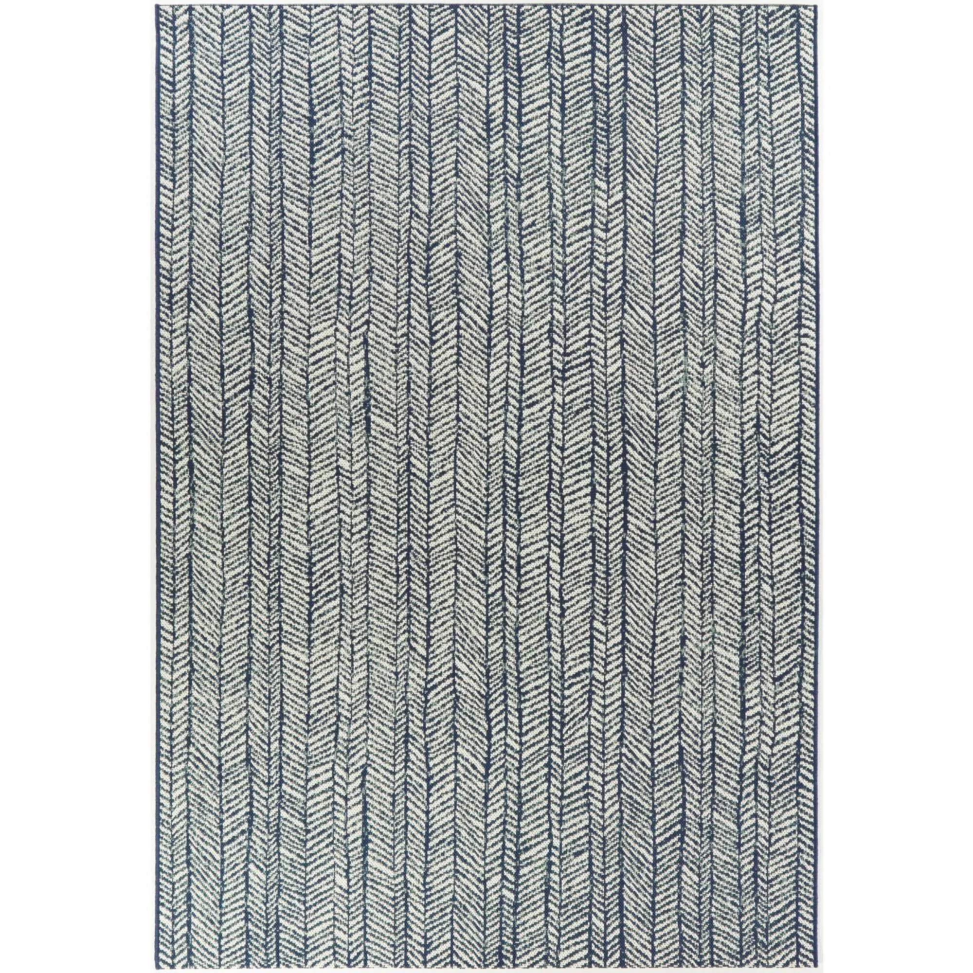 Yates Contemporary Indoor/Outdoor Area Rug - 5&3x22 x 7& - Dark Brown