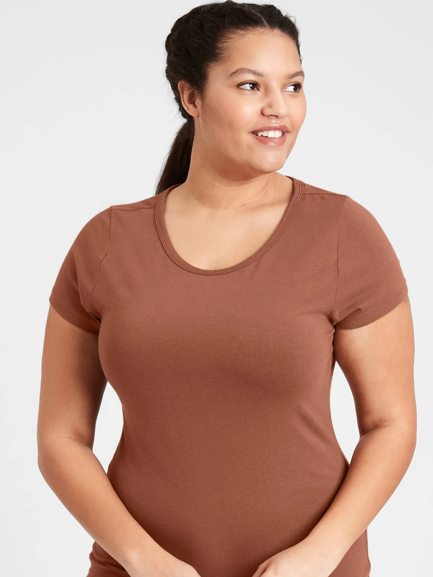 Banana Republic Women's Essential Layering T-Shirt Hue 182 Size XL
