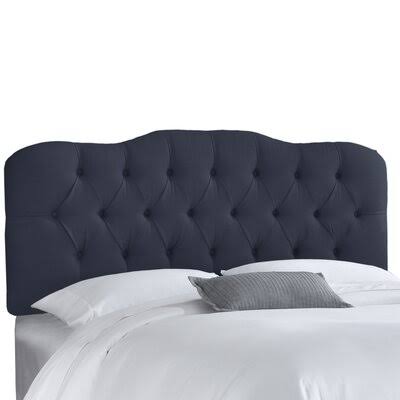 Hassan Upholstered Panel Headboard Size: Queen, Upholstery: Navy