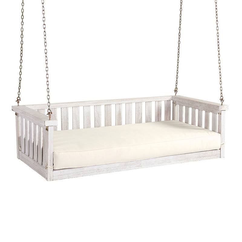 Sunday Porch Swing Replacement Seat Cushion Canvas Spa Sunbrella - Ballard Designs