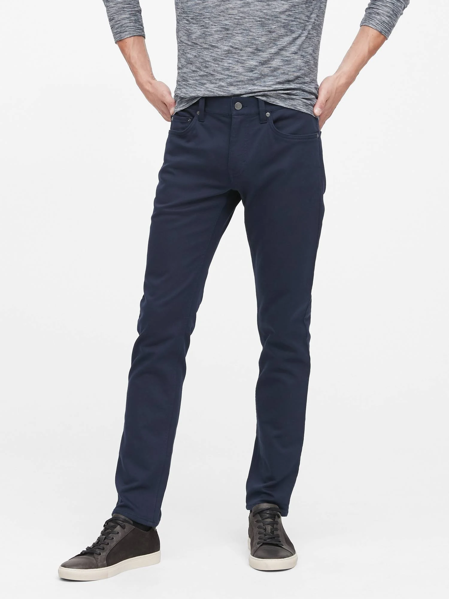 Banana Republic Men's Skinny Traveler Pant Navy Size 31W 30L