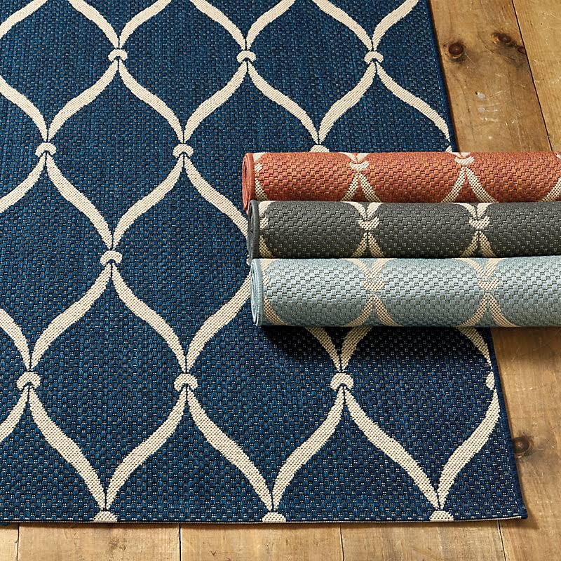 Palmetto Indoor/Outdoor Rug Spa/Beige 6& 7x22 x 9& 6x22 - Ballard Designs