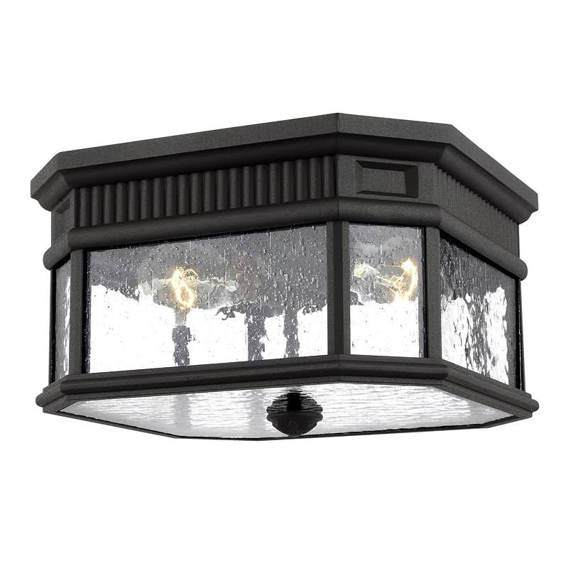 Gabriela 2 - Light Outdoor Flush Mount Fixture Finish: Black