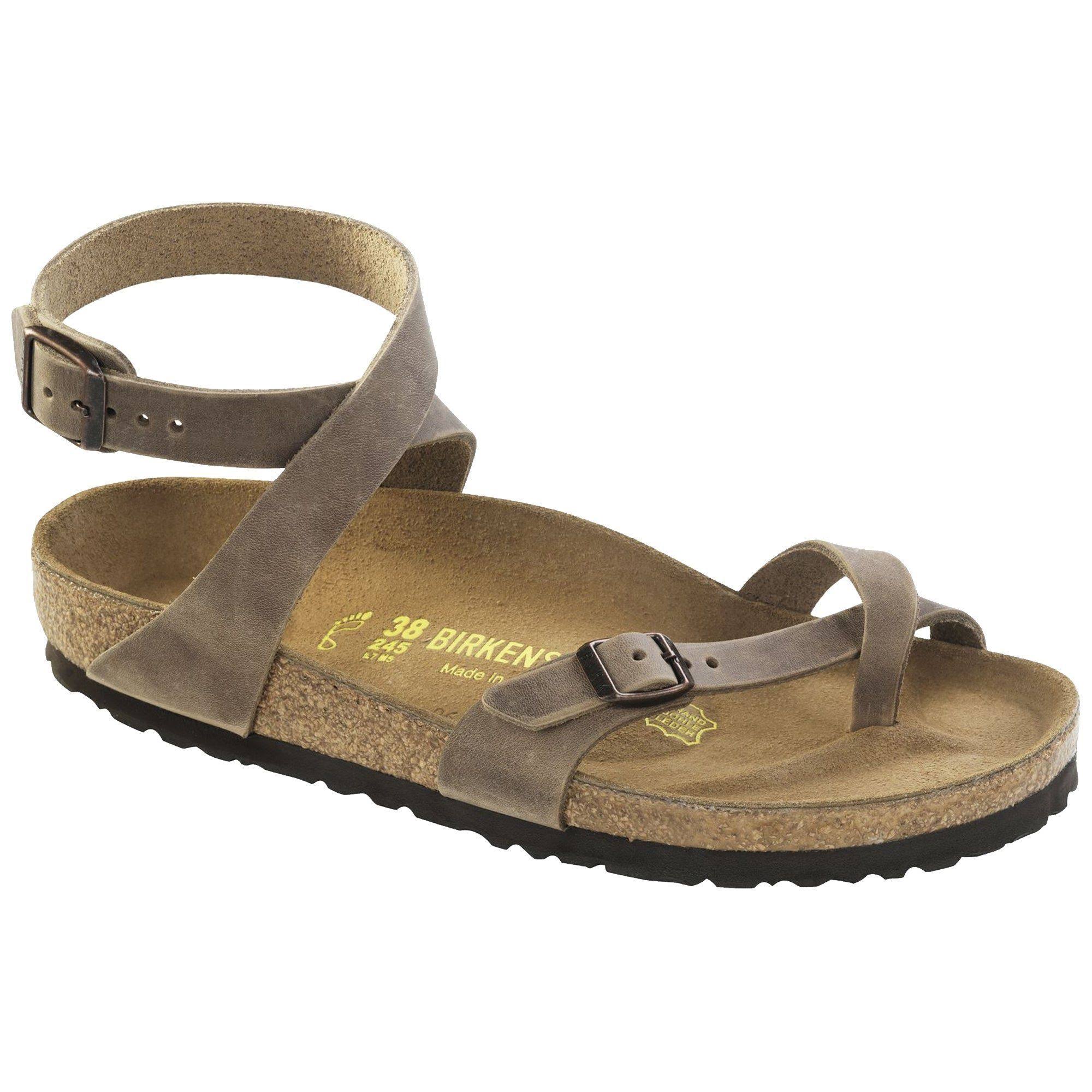 Birkenstock Women's Yara Sandal - 37 - Tobacco Oiled Leather Le