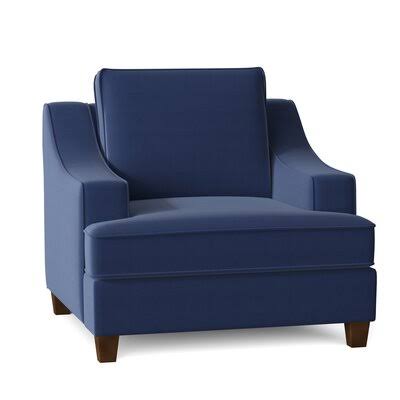 Lise 39x22 Wide Armchair Birch Lane Body Fabric: Spinnsol Navy