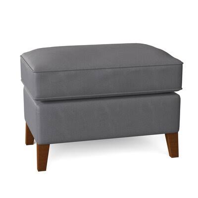 Foster 27x22 Leather Rectangle Standard Ottoman AllModern Custom Upholstery Body Fabric: Durango Gunmetal