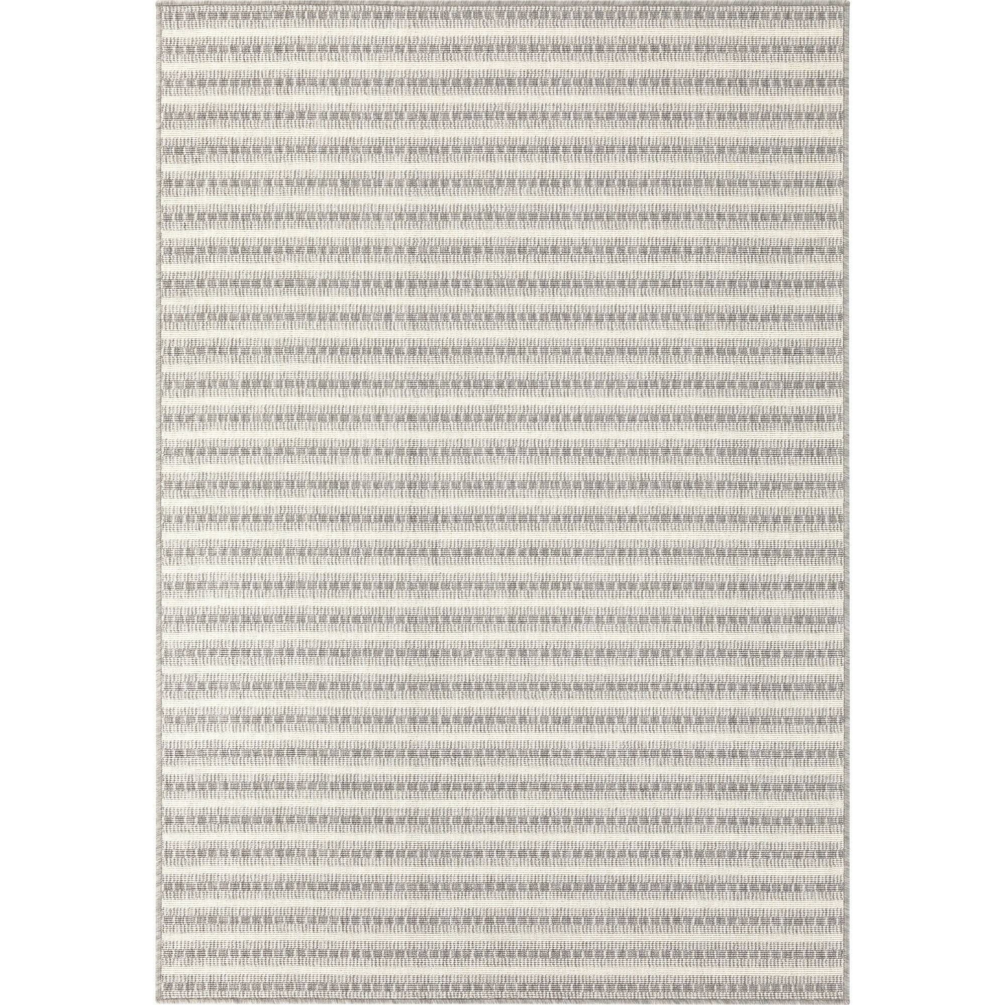 Niven Striped Indoor/Outdoor Area Rug - 5&3x22 x 7& - Taupe
