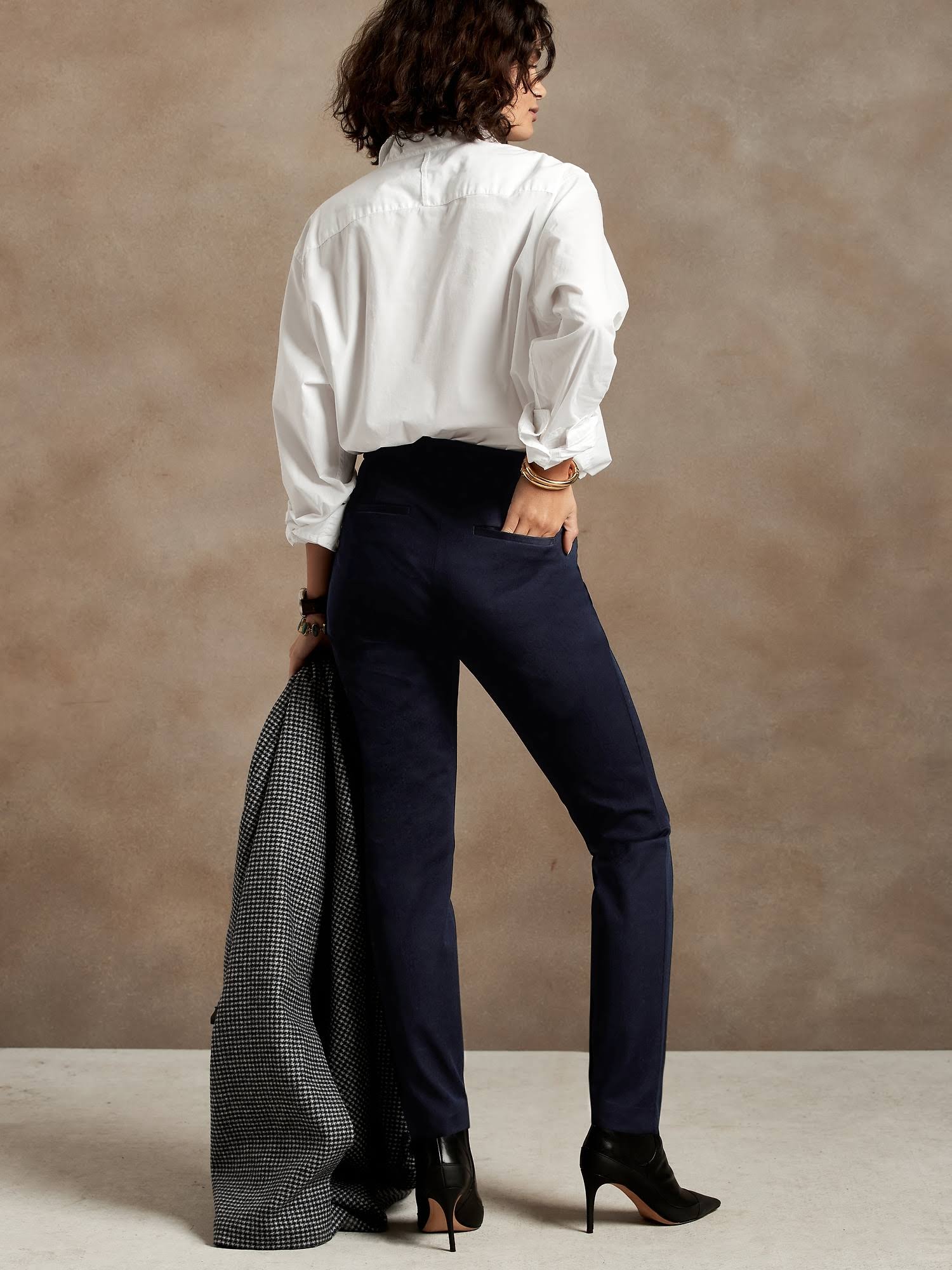 Banana Republic Women's Mid-Rise Skinny Sloan Pant Navy Size 0 Regular