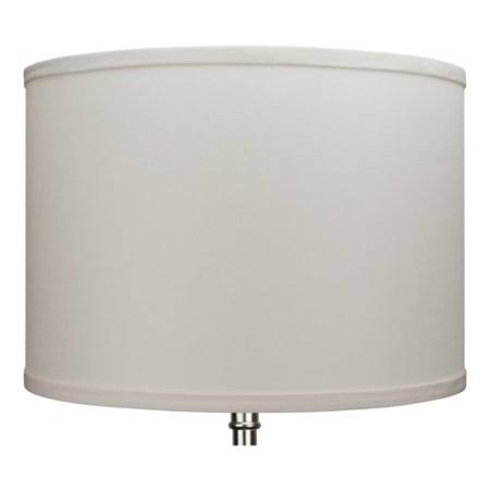14x22 Linen Drum Lamp Shade Red Barrel Studio Color: Nickel/Ivory