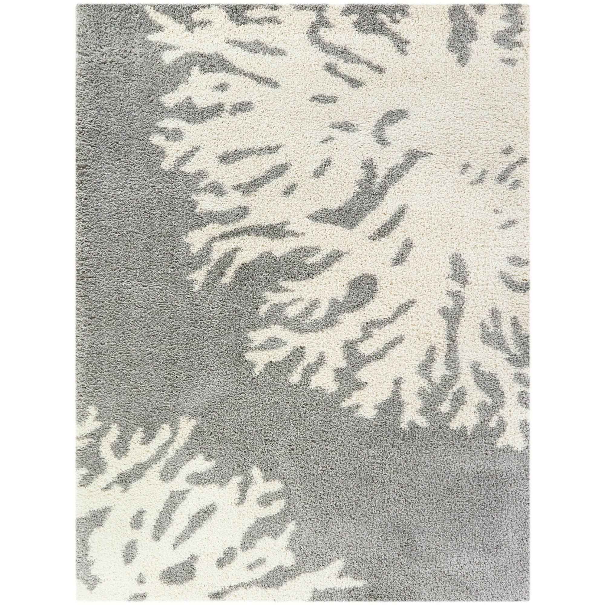 BALTA Sarasota Grey 8 ft. x 10 ft. Coastal Shag Area Rug