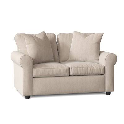 Wolsingham Cotton 60x22 Rolled Arm Loveseat Body Fabric: Curious Pearl