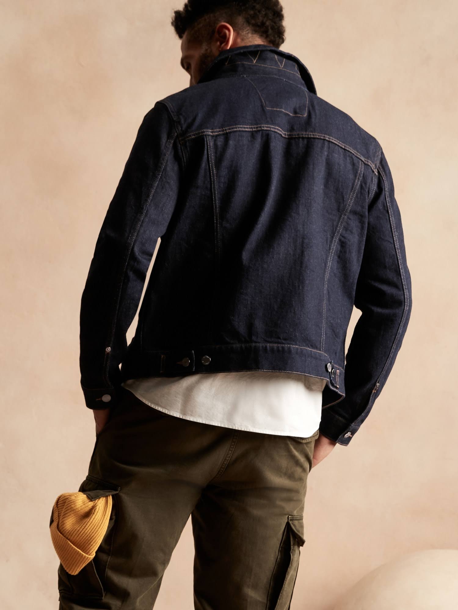 Banana Republic Men's Denim Trucker Jacket Rinse Size Xs