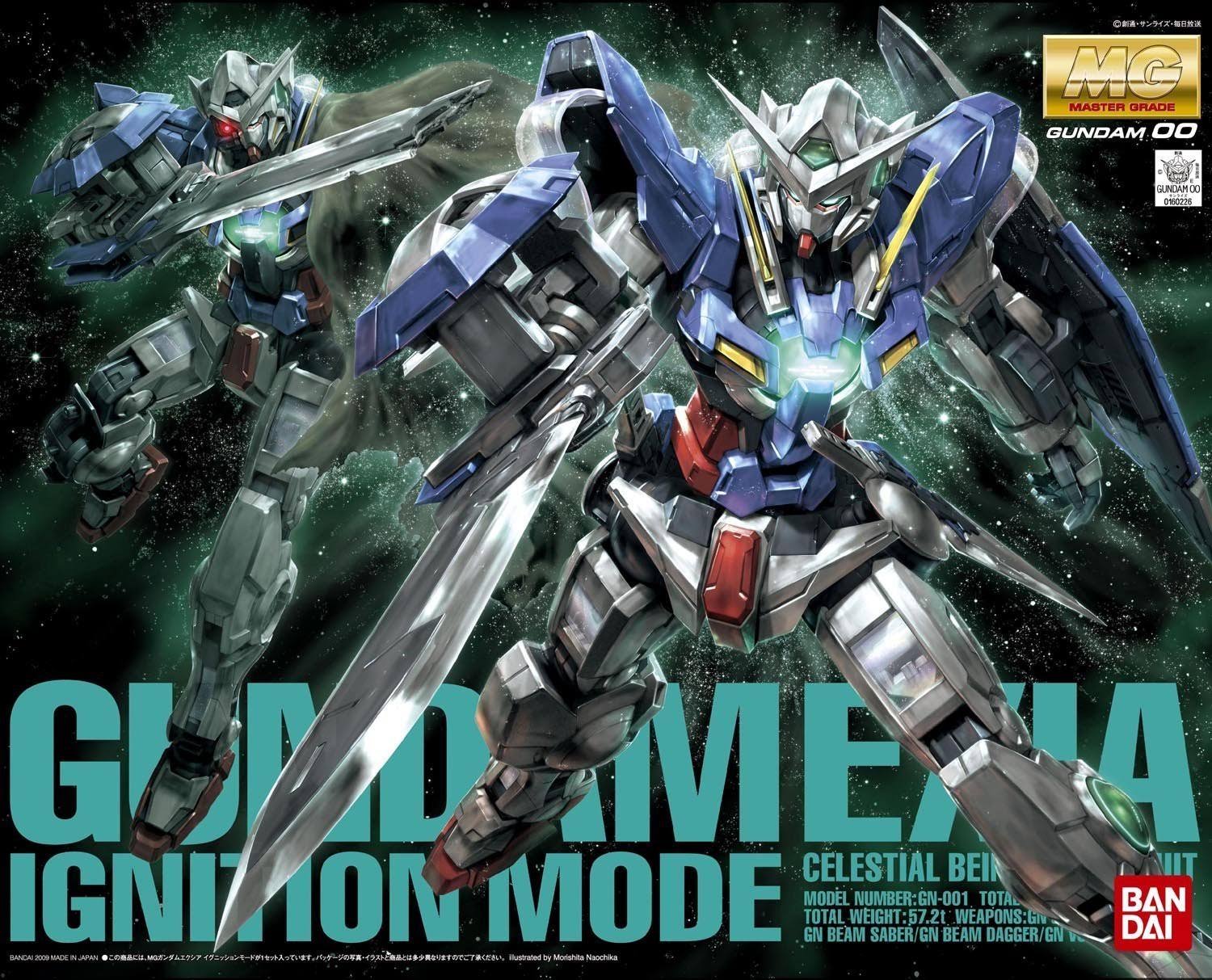 Bandai 1/100 Kit mg Gundam GN-001 Exia Ignition Mode Mobile Suit from Japan