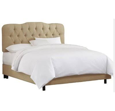 Stella Upholstered Bed Color: Velvet Buckwheat, Size: Queen