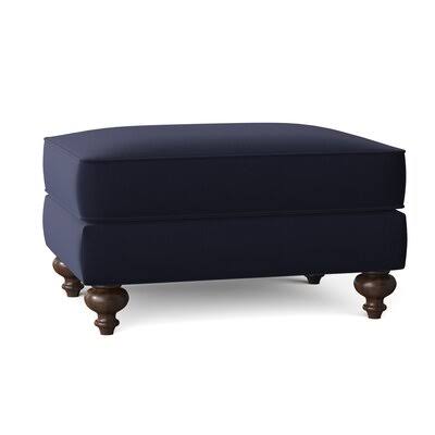 Birch Lane Durham 37x22 Rectangle Standard Ottoman Body Fabric: Sunbrella Canvas Navy