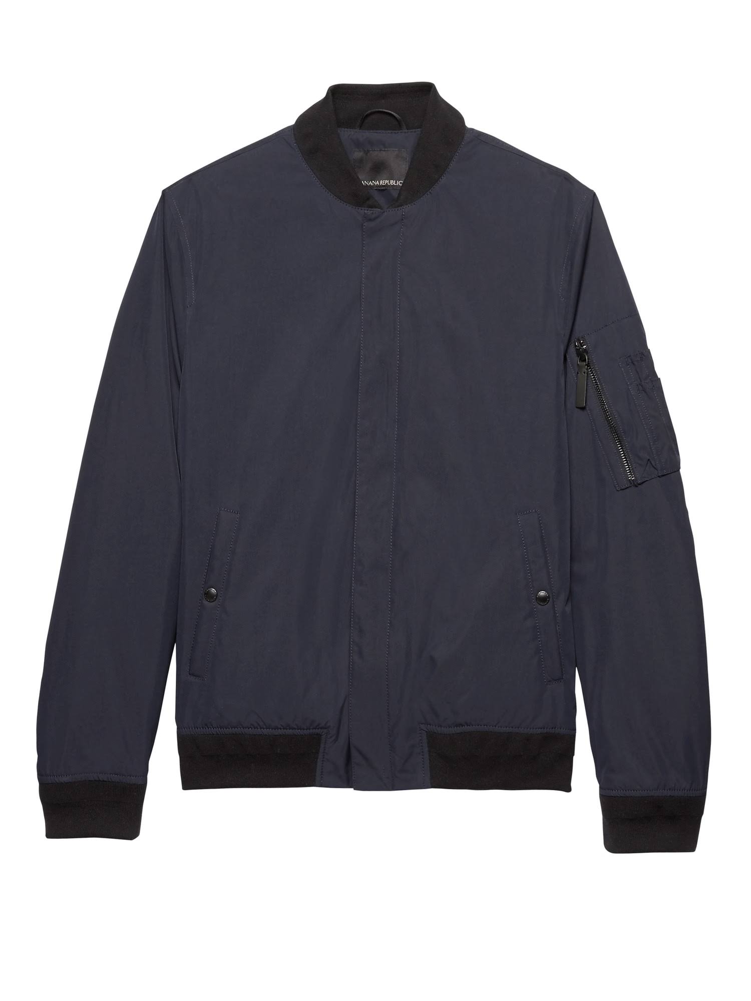Banana Republic Men's Water-Resistant Lightweight Bomber Jacket Navy Size XXS