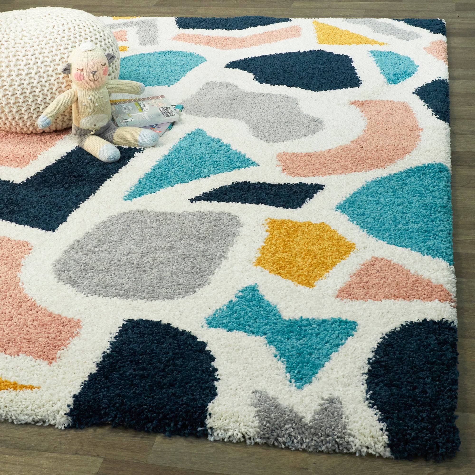 BALTA Sophia Cream 8 ft. x 10 ft. Contemporary Shag Area Rug, Ivory