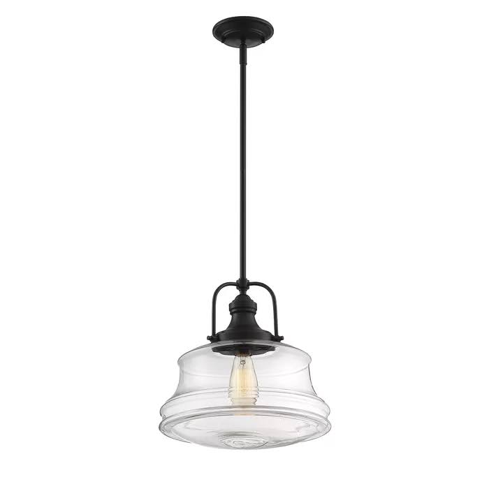 Nadine 1-Light Single Schoolhouse Pendant