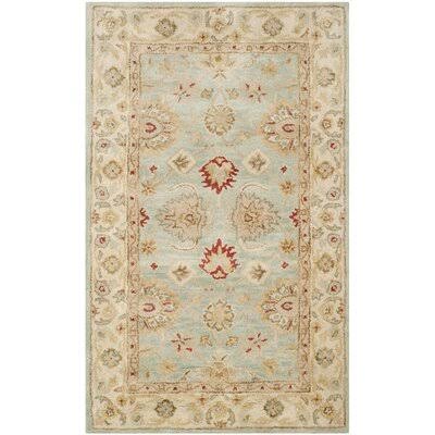 Charlton Home Otwell Blue/Beige Area Rug - Rug Size: 3& x 5&