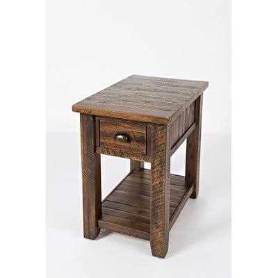 Loon Peak Leija Solid Wood End Table with Storage