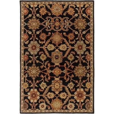 Essence Oriental Handmade Tufted Wool Black/Brown Area Rug Birch Lane Rug Size: Rectangle 9& x 13&