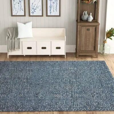Handmade Tufted Wool Azure Area Rug Birch Lane Rug Size: Rectangle 3&6x22 x 5&6x22