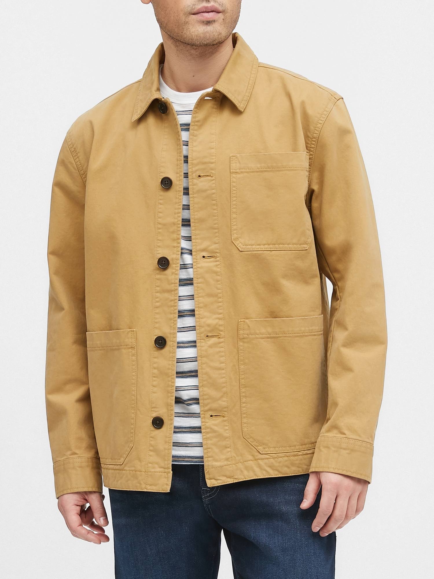 Banana Republic Men's Chore Coat Sand Beige Size M