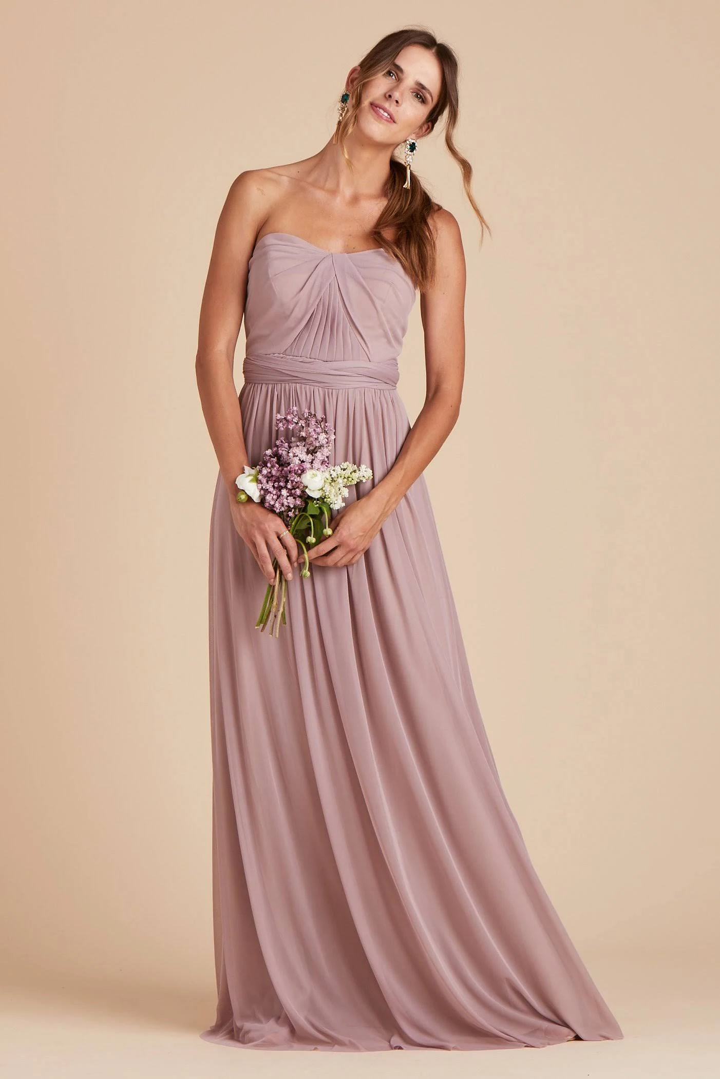 Birdy Grey Chicky Convertible Bridesmaid Dress in Mauve S / Mauve