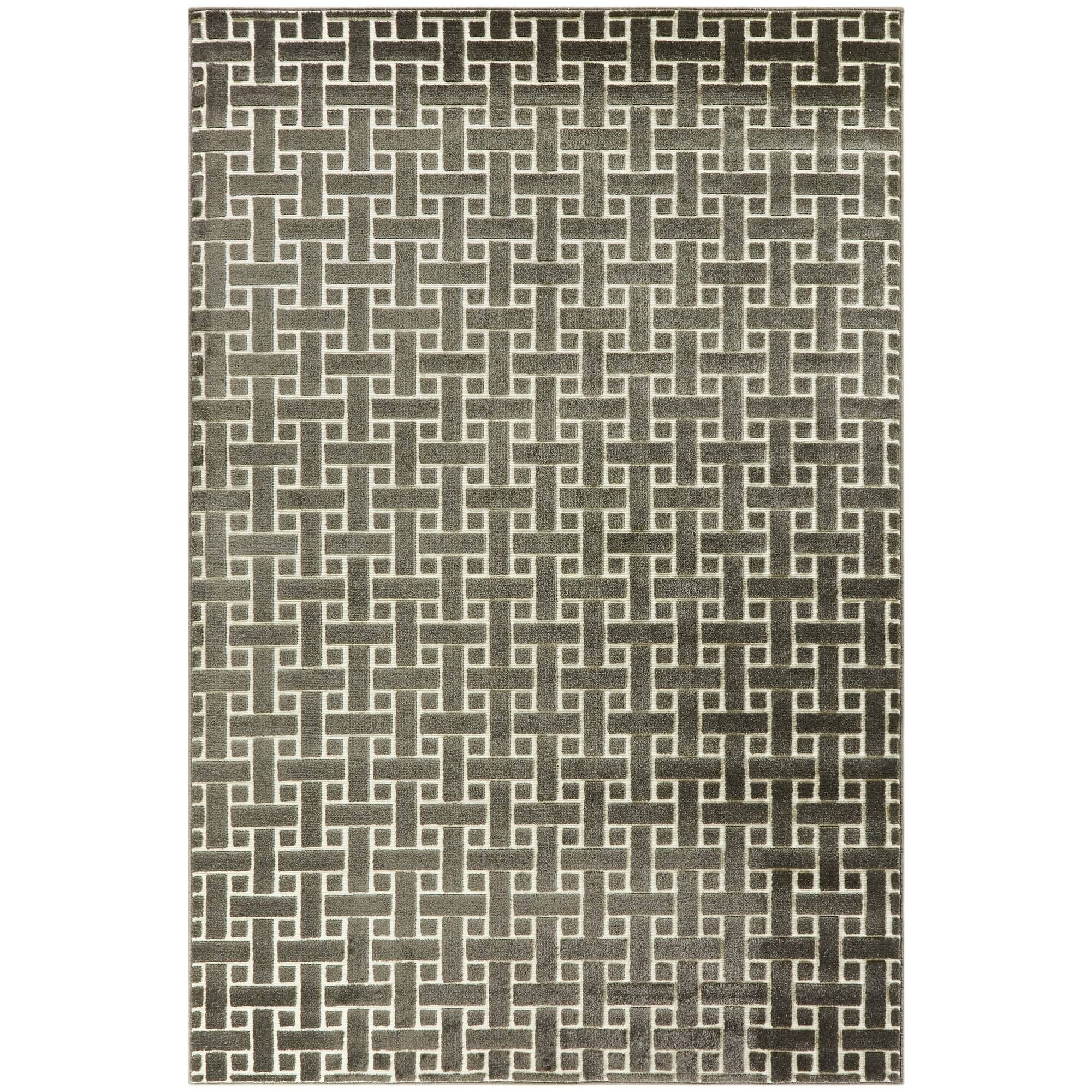 Mitchell Contemporary Area Rug - 2&7x22 x 7& Runner - Brown