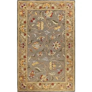 Tymeo Hand-Tufted Wool Grey Area Rug August Grove Rug Size: Rectangle 5& x 8&