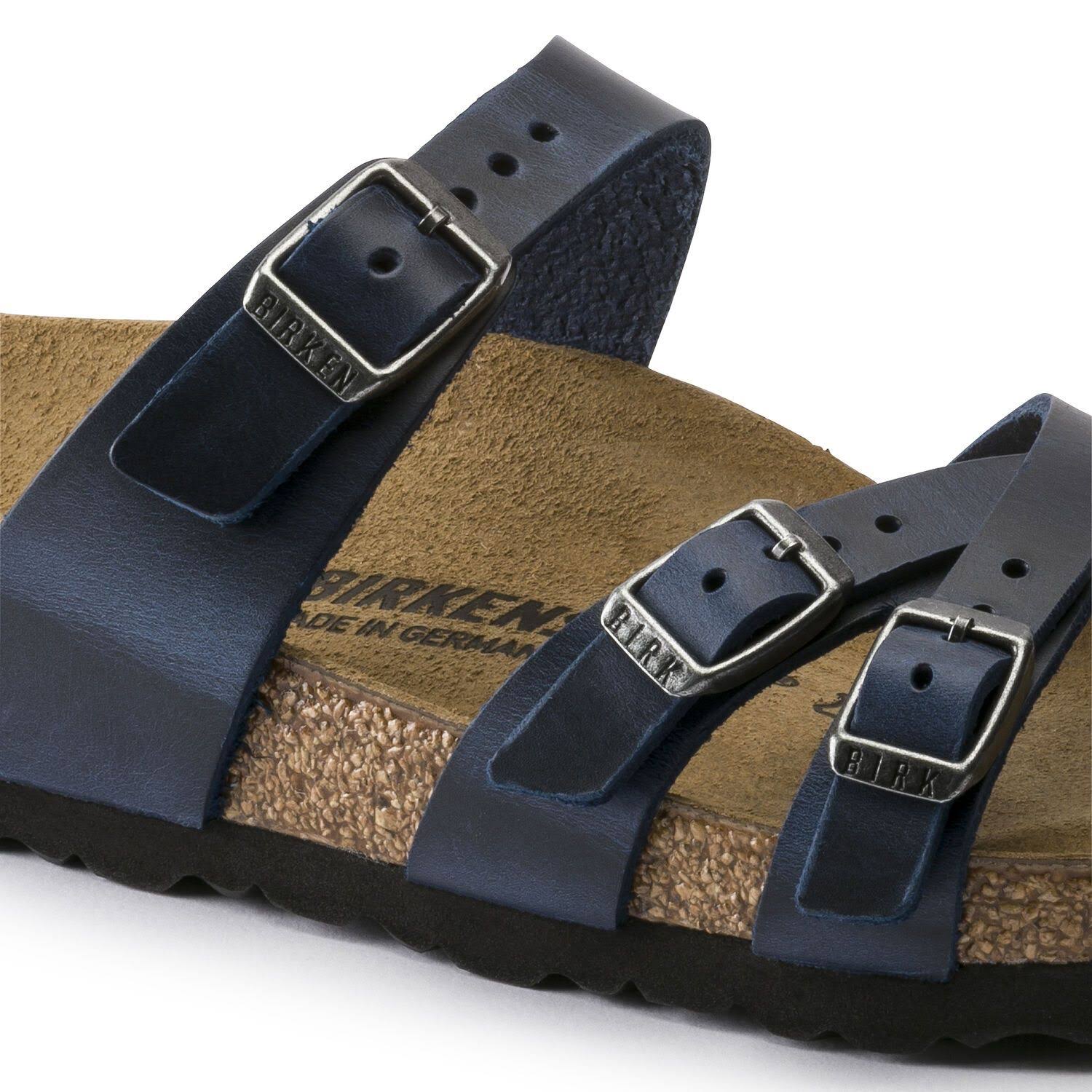 Birkenstock Women's Franca Sandal - 42 - Blue Oiled Leather