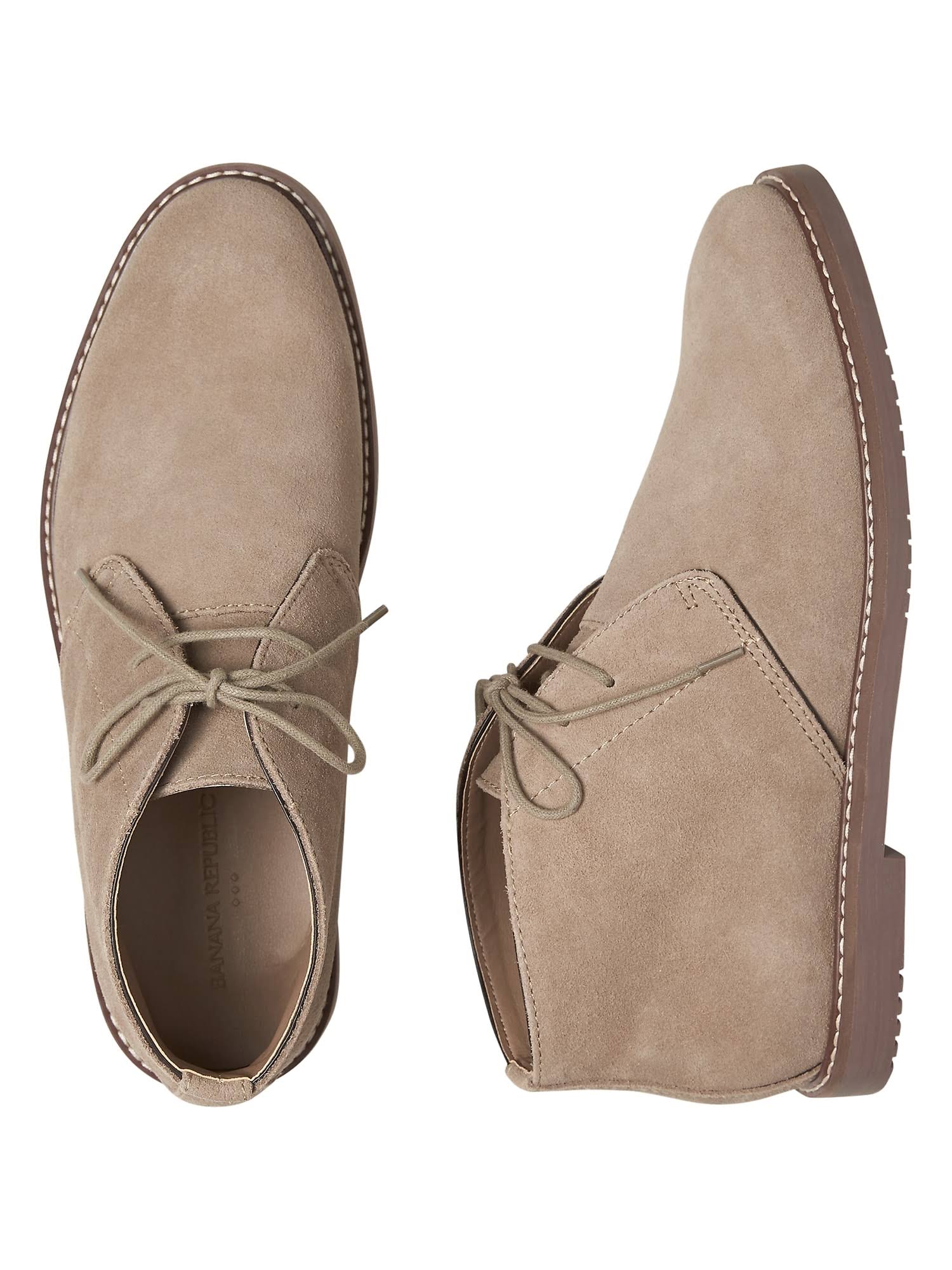 Banana Republic Factory Men's Suede Desert Chukka Boot Sand Regular Size 10