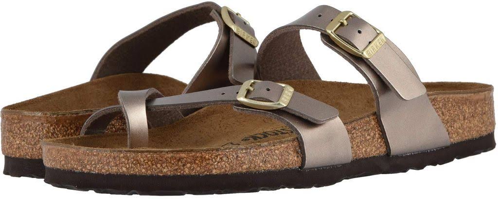 Birkenstock Women's Mayari Sandal - 40 - Electric Metallic Taupe