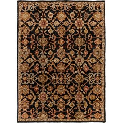 Essence Oriental Handmade Tufted Wool Black/Brown Area Rug Birch Lane Rug Size: Rectangle 8& x 11&