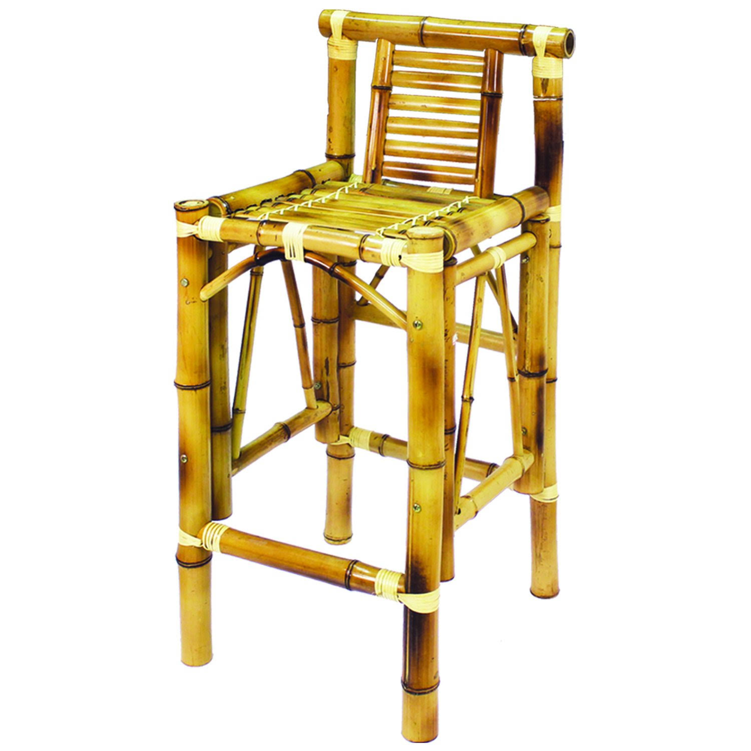 Ram Game Room Bamboo Tiki Bar Stools (Set of 2)