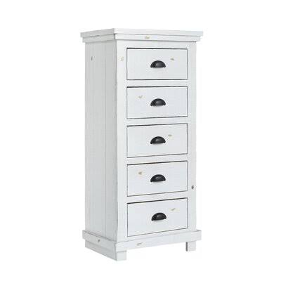 Lockridge 5 Drawer Lingerie Chest Birch Lane Color: Distressed White