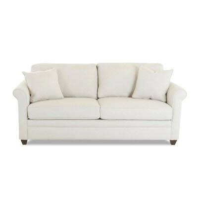 Bedfordshire 77x22 Rolled Arm Sofa with Reversible Cushions Birch Lane Body Fabric: Ronan Linen