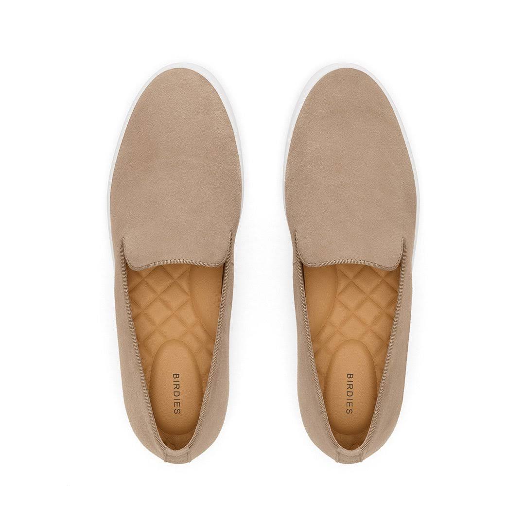 Birdies Swift Slip-On Sneaker, Size 6 in Shell Suede at Nordstrom