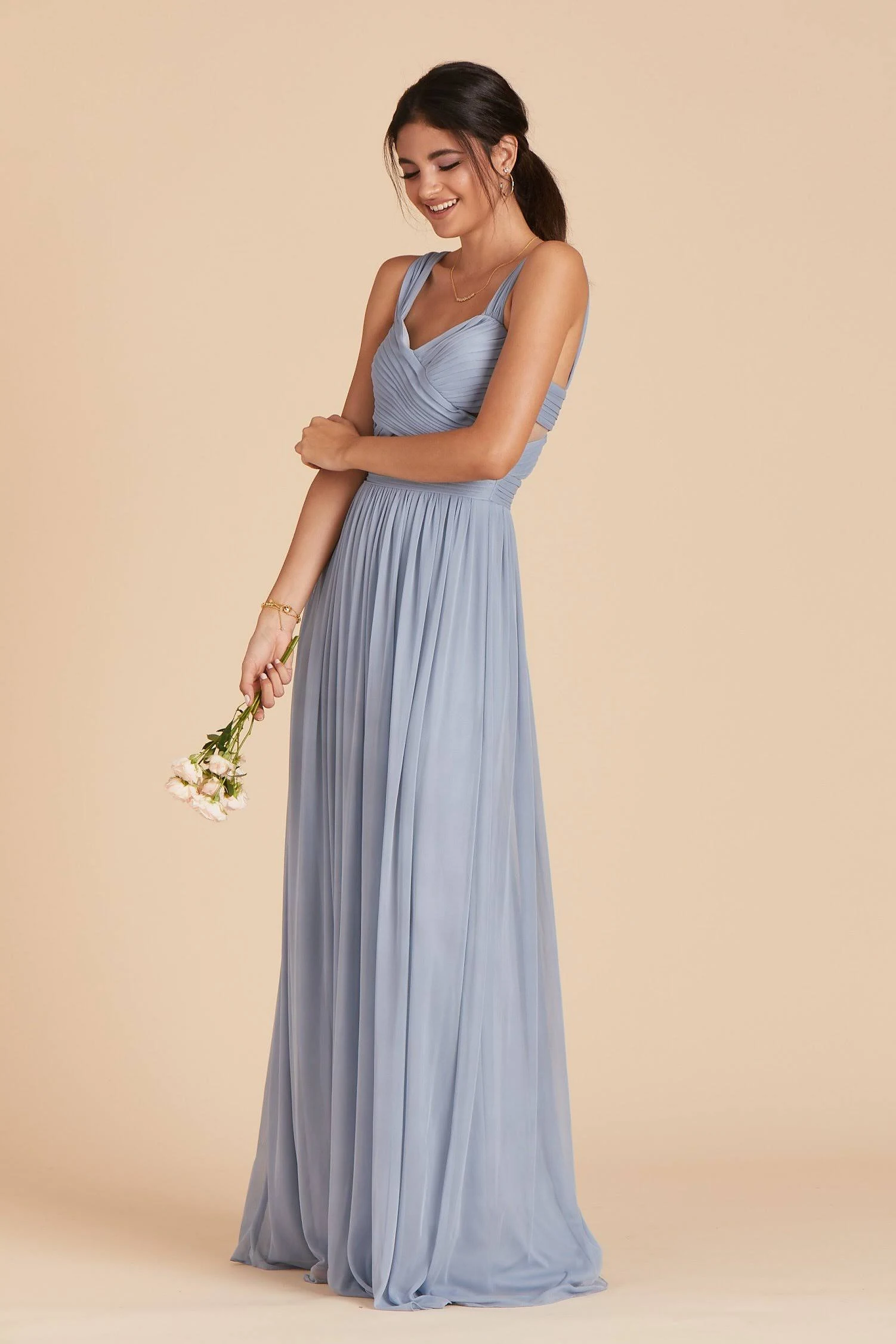 Birdy Grey Elsye Bridesmaid Dress in Dusty Blue L / Dusty Blue
