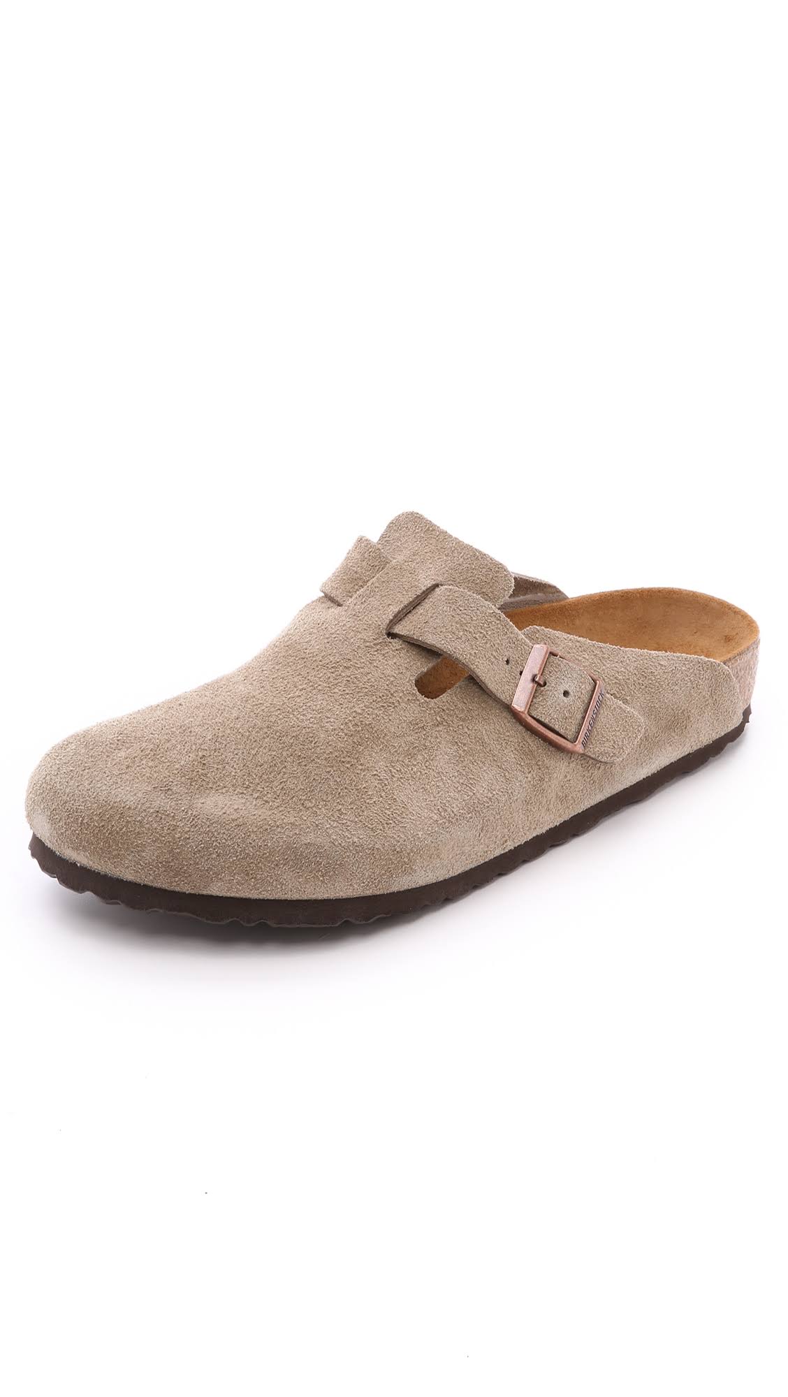 Birkenstock Boston Soft Footbed (39 Taupe Suede)
