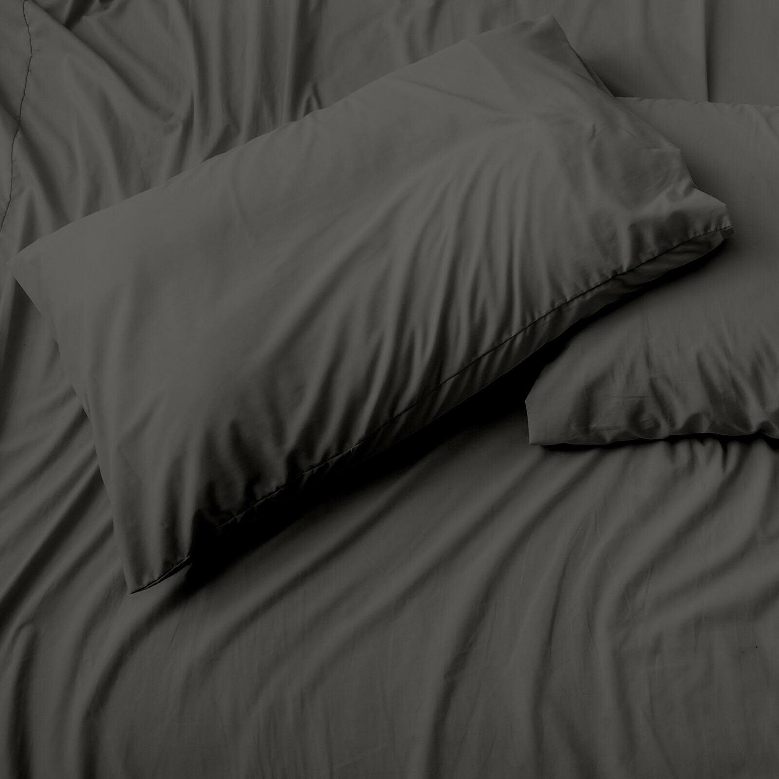 Cypress 6 Piece 1800 Count Sheet Set Bamboo Feel Deep Pockets - Grey - Split King