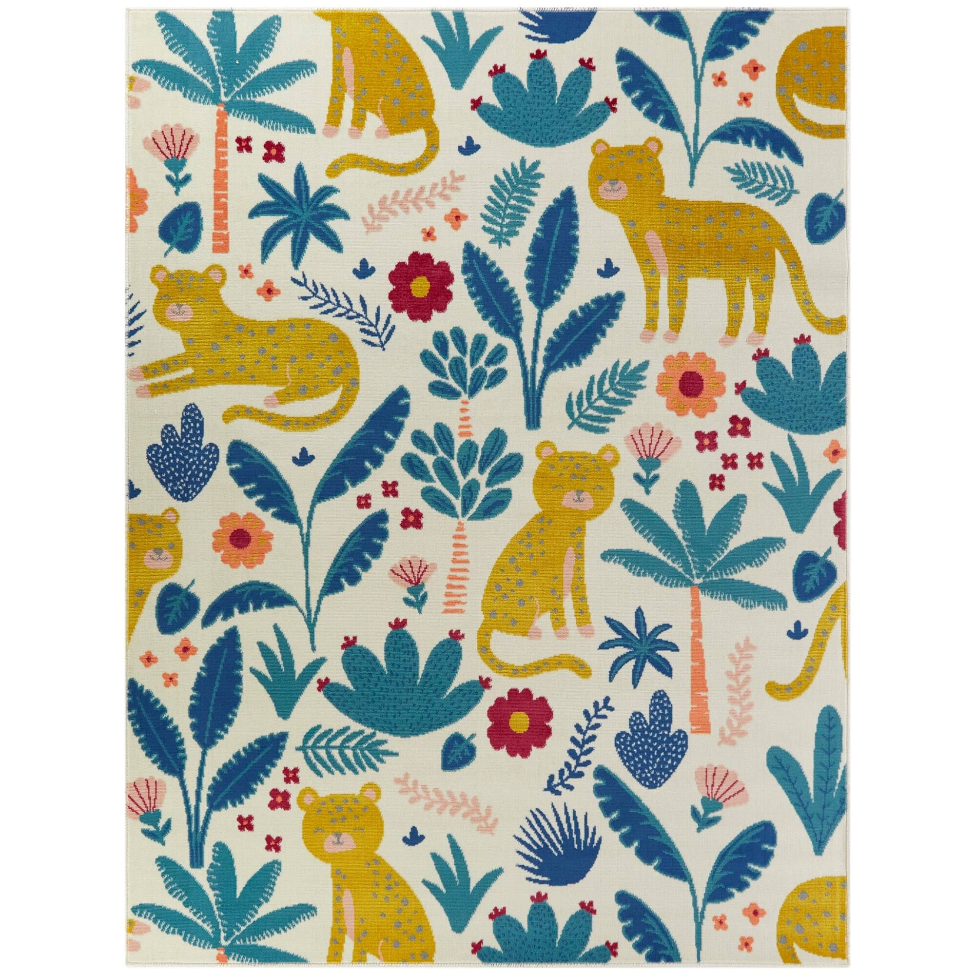 BALTA Serengeti Gold 5 ft. x 7 ft. Kids Area Rug