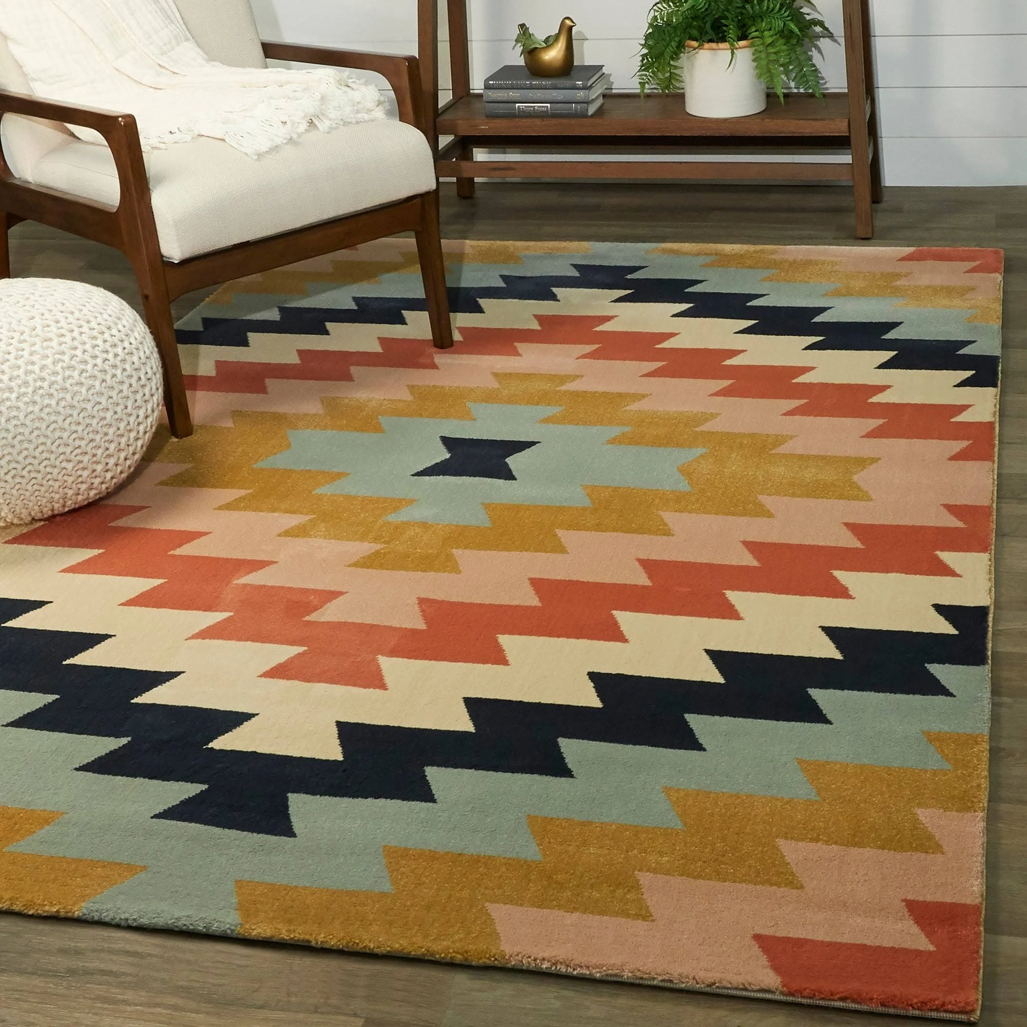 Balta Moore Pink 5 ft. x 7 ft. Modern Southwestern Area Rug