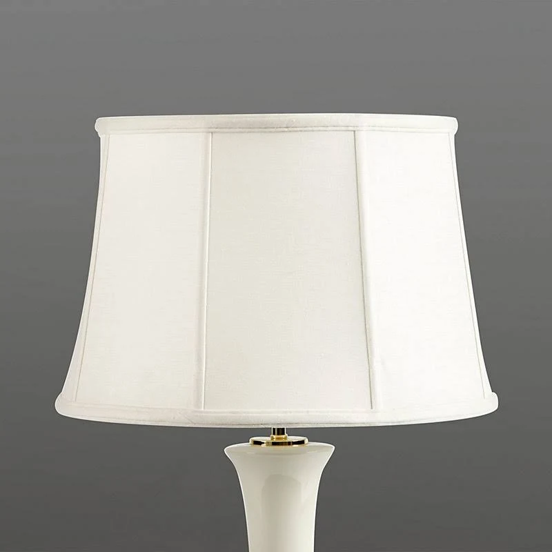 Couture Tapered Drum Lamp Shade Ivory Silk 14 inch - Ballard Designs