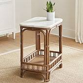 Annisa Rattan Side Table - Ballard Designs