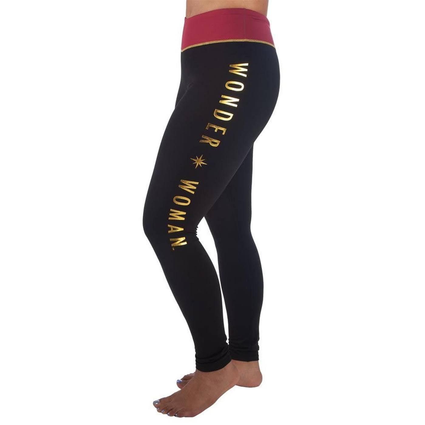 Women's Wonder Woman Yoga Athletic Pants Leggings M