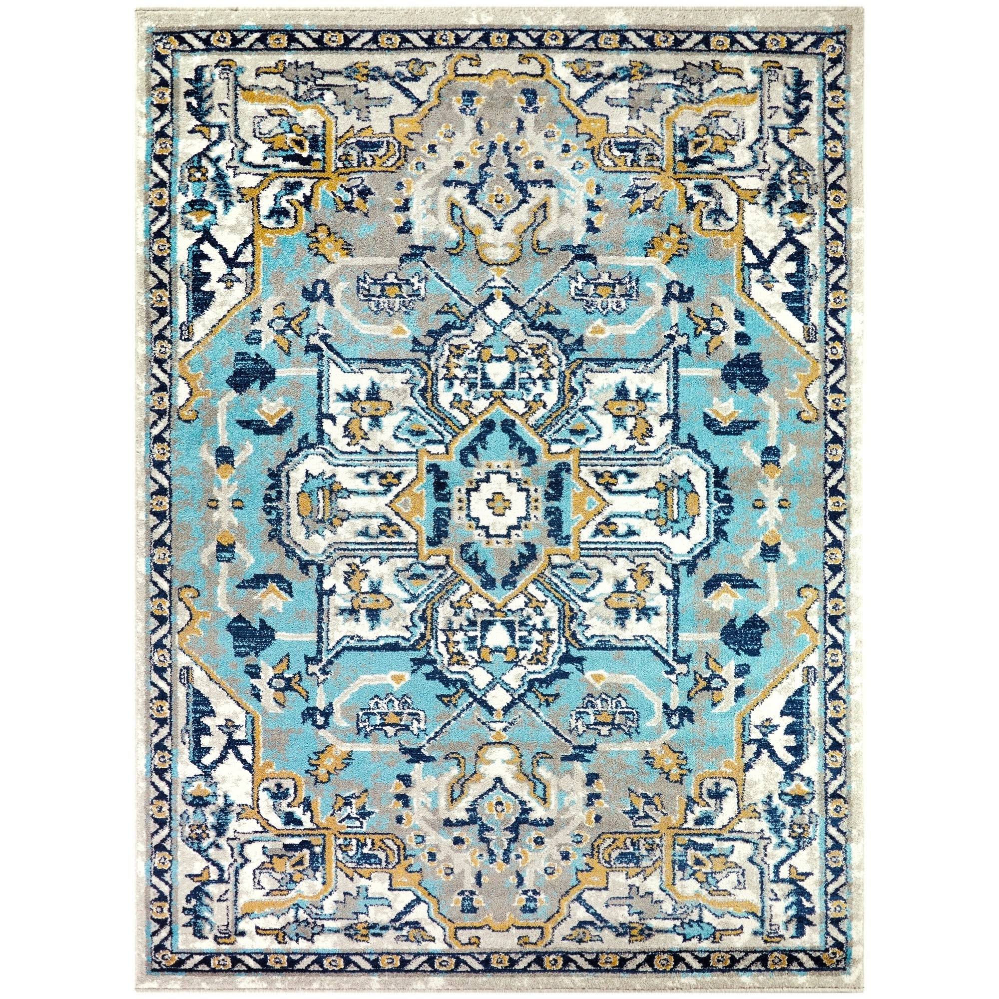 Magnus Vintage Persian Area Rug - 7&10x22 x 10& - Blue